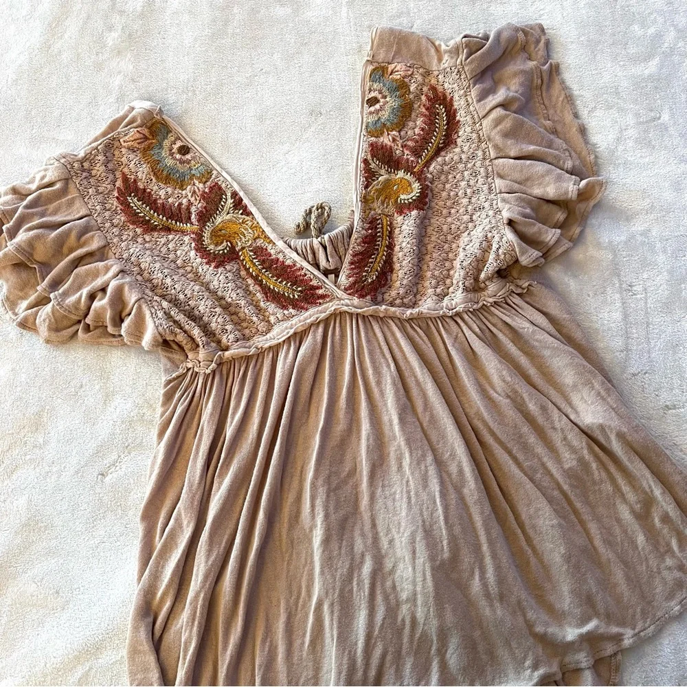 Free People Embroidered Fiesta Nueva Tunic Top - Picture 5 of 11